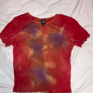 Ty-Dye target cropped top